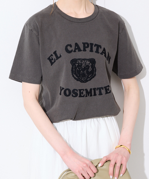 MIXTA(ミクスタ)の「MIXTA/ミクスタ SLOBE別注 EL CAPITAN TEE(Tシャツ/カットソー・レディース・アイボリー/ブラック・FREE)」の12枚目の写真