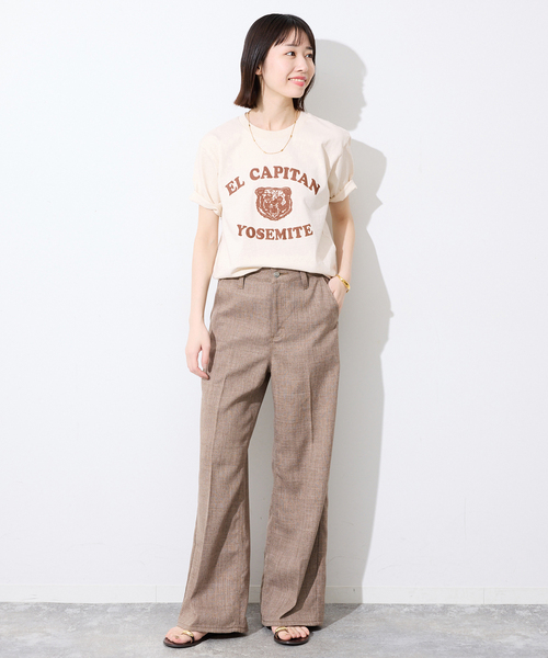 MIXTA(ミクスタ)の「MIXTA/ミクスタ SLOBE別注 EL CAPITAN TEE(Tシャツ/カットソー・レディース・アイボリー/ブラック・FREE)」の13枚目の写真