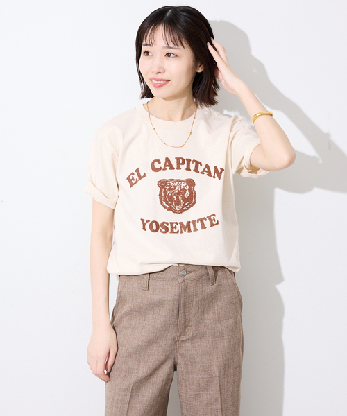 MIXTA(ミクスタ)の「MIXTA/ミクスタ SLOBE別注 EL CAPITAN TEE(Tシャツ/カットソー・レディース・アイボリー/ブラック・FREE)」の16枚目の写真