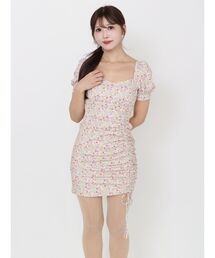 EATME | 【日比谷花壇コラボ】フラワープリントアシンメトリーワンピース(ワンピース)