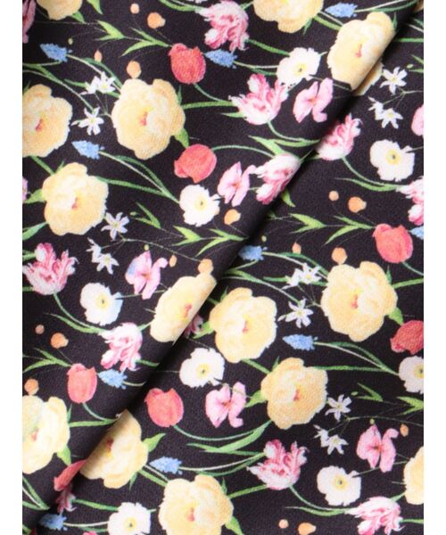 EATME(イートミー)の「【日比谷花壇コラボ】フラワープリントアシンメトリーワンピース(ワンピース・レディース・ピンク/ブラック/ブルー・MEDIUM/SMALL)」の9枚目の写真