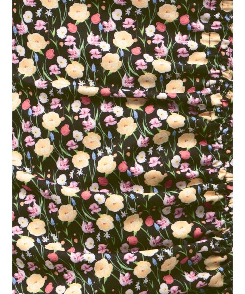 EATME(イートミー)の「【日比谷花壇コラボ】フラワープリントアシンメトリーワンピース(ワンピース・レディース・ピンク/ブラック/ブルー・MEDIUM/SMALL)」の13枚目の写真