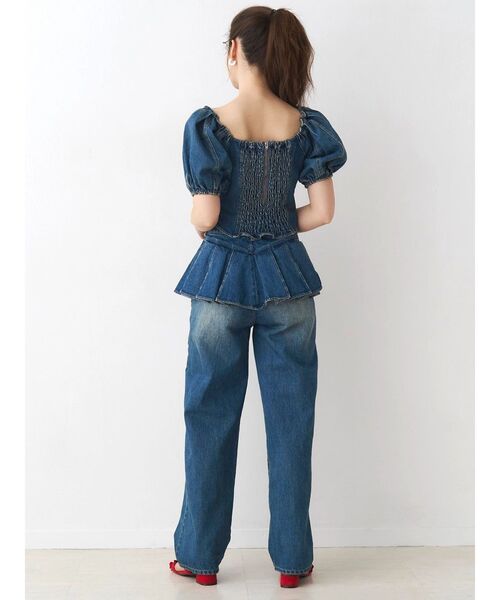 CALNAMUR（カルナムール）の「ペプラムデザインデニムパンツ（デニムパンツ・レディース・ブラウン/インディゴブルー・SMALL/MEDIUM）」の11枚目の写真