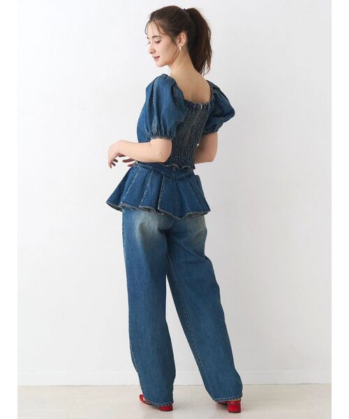 CALNAMUR（カルナムール）の「ペプラムデザインデニムパンツ（デニムパンツ・レディース・ブラウン/インディゴブルー・SMALL/MEDIUM）」の12枚目の写真