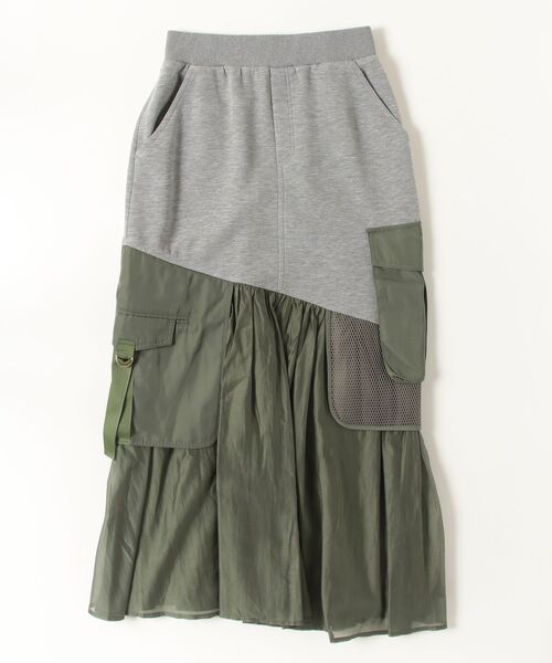 Risley（リズレー）の「Risley/リズレー/ミリタリースカート（スカート・レディース・カーキ/グレー・F）」の2枚目の写真