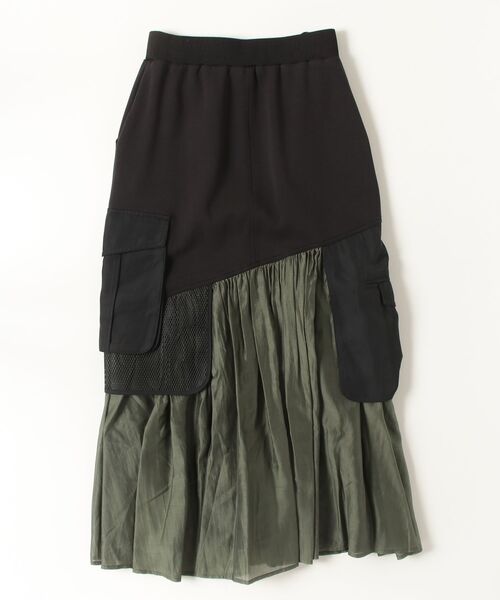 Risley（リズレー）の「Risley/リズレー/ミリタリースカート（スカート・レディース・カーキ/グレー・F）」の3枚目の写真