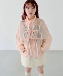 Kastane | リボンナイロンブルゾン(ブルゾン)