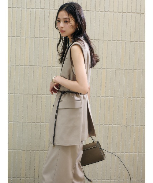 anuans（アニュアンス）の「デフォームラペルジレ（その他アウター・レディース・ベージュ/グレー・SMALL/MEDIUM）」の6枚目の写真