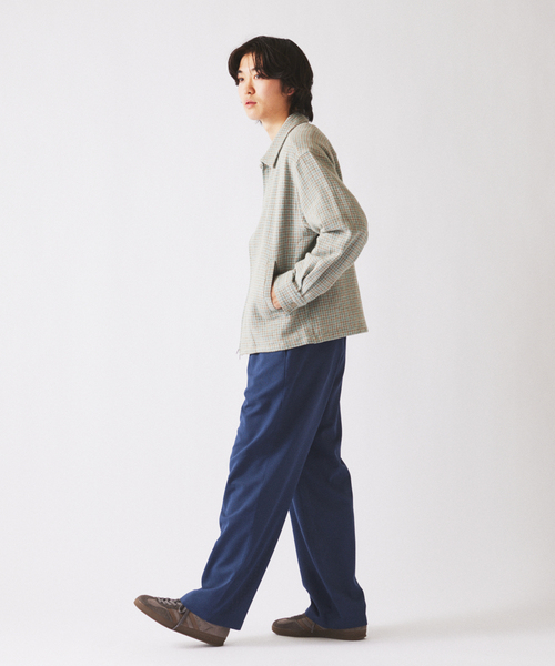 JOURNAL STANDARD relume(ジャーナルスタンダード レリューム)の「バスケット チェック ジップ シャツブルゾン(シャツ/ブラウス・メンズ・ダークグリーン/Red/アイボリー・MEDIUM/LARGE)」の9枚目の写真