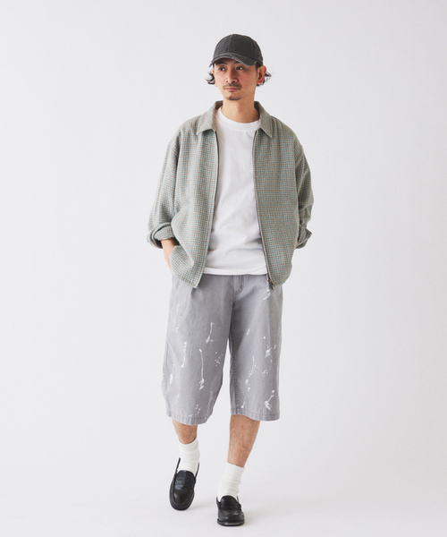 JOURNAL STANDARD relume(ジャーナルスタンダード レリューム)の「バスケット チェック ジップ シャツブルゾン(シャツ/ブラウス・メンズ・ダークグリーン/Red/アイボリー・MEDIUM/LARGE)」の15枚目の写真