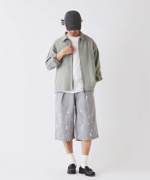 JOURNAL STANDARD relume(ジャーナルスタンダード レリューム)の「バスケット チェック ジップ シャツブルゾン(シャツ/ブラウス・メンズ・ダークグリーン/Red/アイボリー・MEDIUM/LARGE)」の16枚目の写真