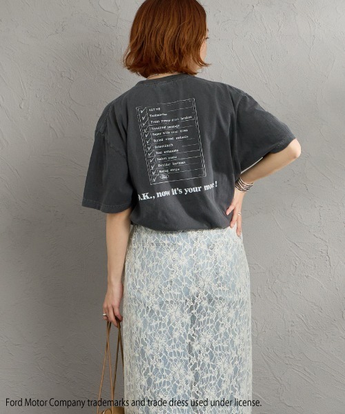 GOOD ROCK SPEED（グッドロックスピード）の「[GOOD ROCK SPEED/グッドロックスピード] 別注 FORD ロゴプリントTシャツ（THUNDERBIRD）（Tシャツ/カットソー・レディース・チャコール・XL/L/M）」の9枚目の写真