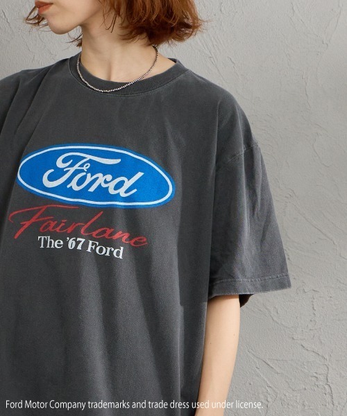 GOOD ROCK SPEED（グッドロックスピード）の「[GOOD ROCK SPEED/グッドロックスピード] 別注 FORD ロゴプリントTシャツ（THUNDERBIRD）（Tシャツ/カットソー・レディース・チャコール・XL/L/M）」の3枚目の写真