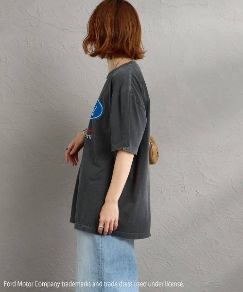 GOOD ROCK SPEED（グッドロックスピード）の「[GOOD ROCK SPEED/グッドロックスピード] 別注 FORD ロゴプリントTシャツ（THUNDERBIRD）（Tシャツ/カットソー・レディース・チャコール・XL/L/M）」の13枚目の写真