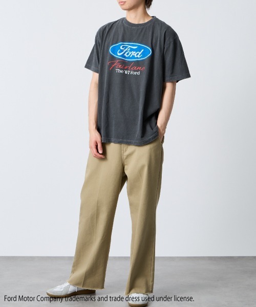 GOOD ROCK SPEED（グッドロックスピード）の「[GOOD ROCK SPEED/グッドロックスピード] 別注 FORD ロゴプリントTシャツ（THUNDERBIRD）（Tシャツ/カットソー・レディース・チャコール・XL/L/M）」の14枚目の写真