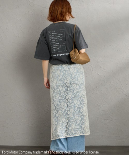 GOOD ROCK SPEED（グッドロックスピード）の「[GOOD ROCK SPEED/グッドロックスピード] 別注 FORD ロゴプリントTシャツ（THUNDERBIRD）（Tシャツ/カットソー・レディース・チャコール・XL/L/M）」の16枚目の写真
