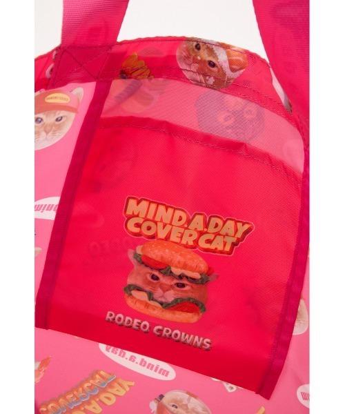 RODEO CROWNS WIDE BOWL（ロデオクラウンズワイドボウル）の「(MIND.A.DAY)エコトートバッグ（トートバッグ・レディース・ライム/ブラック/ピンク・FREE）」の14枚目の写真