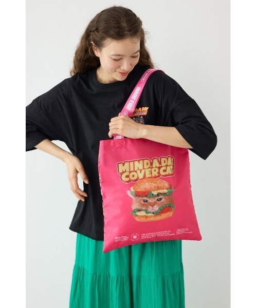 RODEO CROWNS WIDE BOWL（ロデオクラウンズワイドボウル）の「(MIND.A.DAY)エコトートバッグ（トートバッグ・レディース・ライム/ブラック/ピンク・FREE）」の12枚目の写真