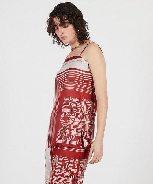PRANK PROJECT（プランクプロジェクト）の「【2026Summer Pre-Order】スカーフプリントキャミチュニック / Scarf Print Cami Tunic（チュニック・レディース・レッド/ブラック・FREE）」の10枚目の写真