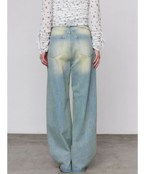 EMODA(エモダ)の「ヴィンテージライクルーズジーンズ(デニムパンツ・レディース・インディゴブルー/ライトブルー・MEDIUM/SMALL)」の6枚目の写真