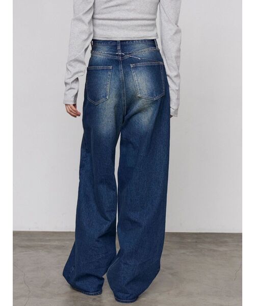 EMODA(エモダ)の「ヴィンテージライクルーズジーンズ(デニムパンツ・レディース・インディゴブルー/ライトブルー・MEDIUM/SMALL)」の15枚目の写真