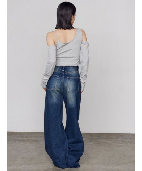 EMODA(エモダ)の「ヴィンテージライクルーズジーンズ(デニムパンツ・レディース・インディゴブルー/ライトブルー・MEDIUM/SMALL)」の18枚目の写真