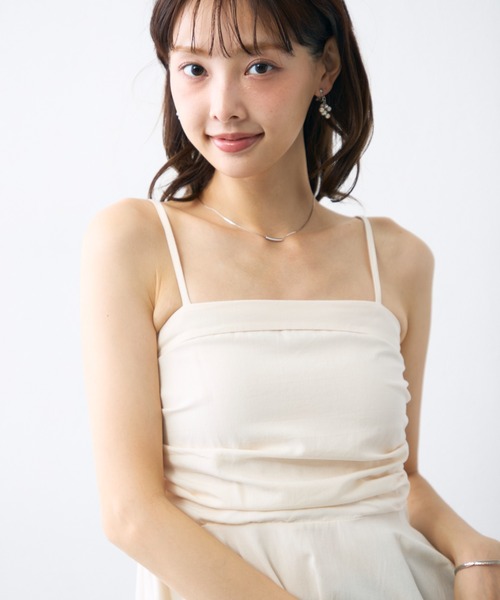 krahe(クレーエ)の「キャミソール チュニックワンピース(ワンピース・レディース・イエロー/ホワイト/ブラック・FREE)」の4枚目の写真