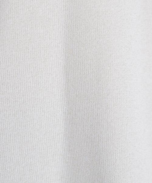 N.(N. Natural Beauty Basic)(エヌエヌナチュラルビューティーベーシック)の「【WEB限定】ラメ混ポロ襟ニット(ポロシャツ・レディース・ブルー/オフホワイト/ライトグリーン・フリ-)」の12枚目の写真