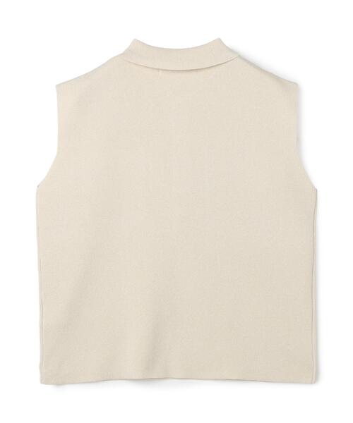 N.(N. Natural Beauty Basic)(エヌエヌナチュラルビューティーベーシック)の「【WEB限定】ラメ混ポロ襟ニット(ポロシャツ・レディース・ブルー/オフホワイト/ライトグリーン・フリ-)」の13枚目の写真