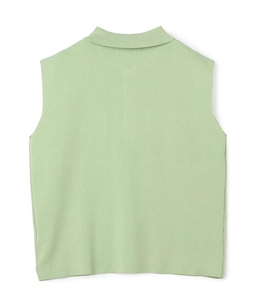 N.(N. Natural Beauty Basic)(エヌエヌナチュラルビューティーベーシック)の「【WEB限定】ラメ混ポロ襟ニット(ポロシャツ・レディース・ブルー/オフホワイト/ライトグリーン・フリ-)」の16枚目の写真