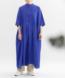 nop de nod（ノップドゥノッド）の「リネンレーヨンスワンプリント切り替えワンピース（ワンピース）」