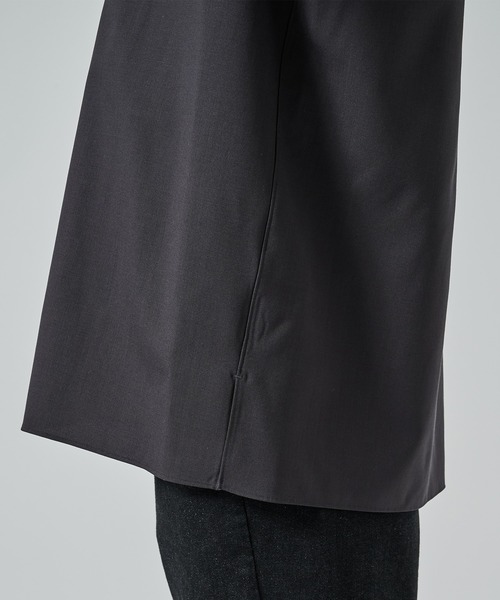 markaware（マーカウェア）の「【MARKAWARE】オーガニックウール 2/80 トロピカル / イタリアンオープンカラーS/Sシャツ（シャツ/ブラウス・メンズ・ネイビー/ブラック/ダークグレー・1/2）」の16枚目の写真