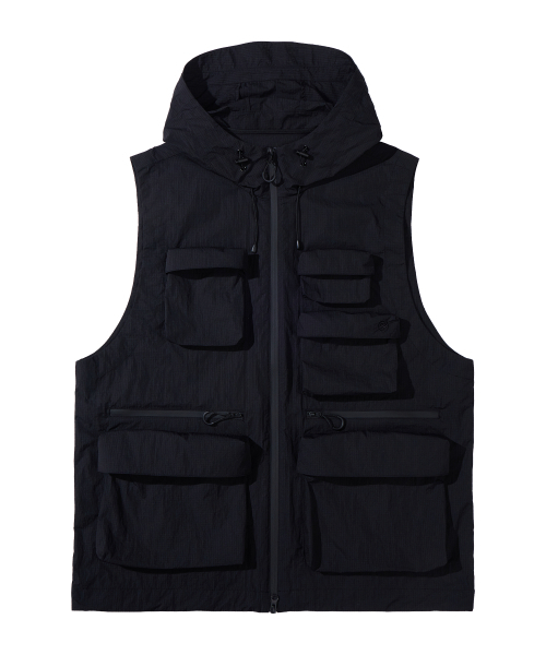KALAPATTHAR(カラパタール)の「MULTI POCKET NYLON HOODED VEST - BLACK(ベスト・メンズ・その他・MEDIUM/LARGE)」の4枚目の写真