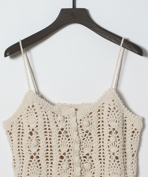 eL(エル)の「【eL】Hand Knit Cami/646192(キャミソール・レディース・ネイビー/アイボリー・FREE)」の16枚目の写真