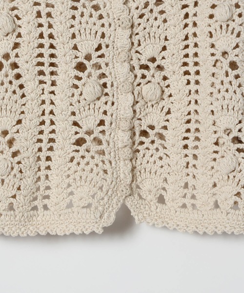 eL(エル)の「【eL】Hand Knit Cami/646192(キャミソール・レディース・ネイビー/アイボリー・FREE)」の18枚目の写真