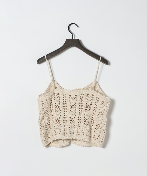 eL(エル)の「【eL】Hand Knit Cami/646192(キャミソール・レディース・ネイビー/アイボリー・FREE)」の19枚目の写真