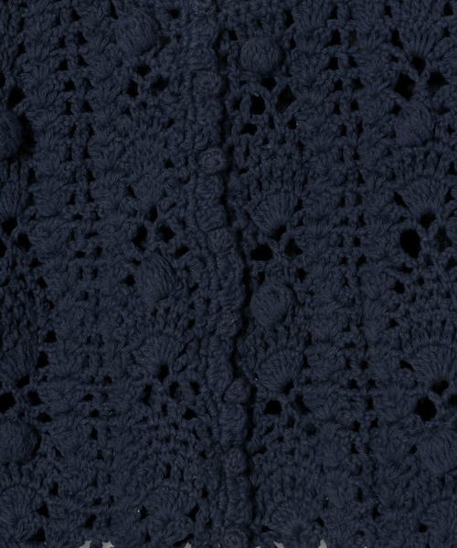 eL(エル)の「【eL】Hand Knit Cami/646192(キャミソール・レディース・ネイビー/アイボリー・FREE)」の22枚目の写真