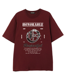 ABO 半袖Tシャツ (VS0228) O_バーガンディ
