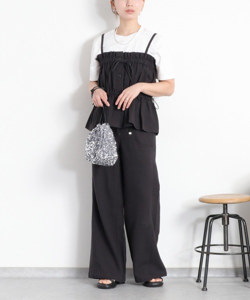 cepo(セポ)の「〈セットアップ対応〉パナマワークイージーパンツ(その他パンツ・レディース・ブラック/オフホワイト/ベージュ・L/M/S)」の20枚目の写真