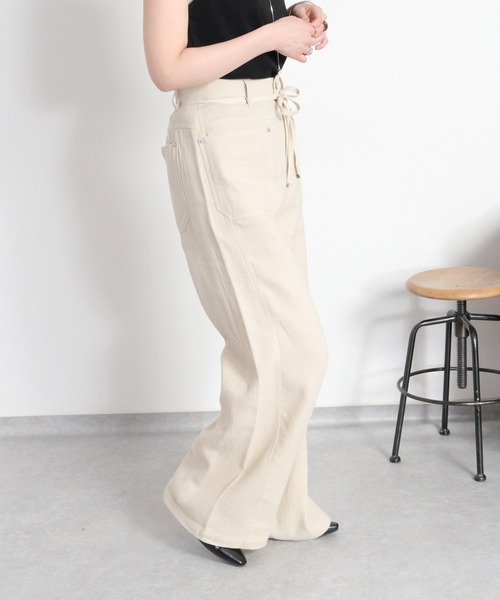cepo(セポ)の「〈セットアップ対応〉パナマワークイージーパンツ(その他パンツ・レディース・ブラック/オフホワイト/ベージュ・L/M/S)」の17枚目の写真