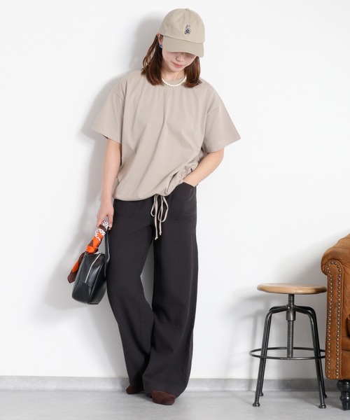 cepo(セポ)の「〈セットアップ対応〉パナマワークイージーパンツ(その他パンツ・レディース・ブラック/オフホワイト/ベージュ・L/M/S)」の9枚目の写真