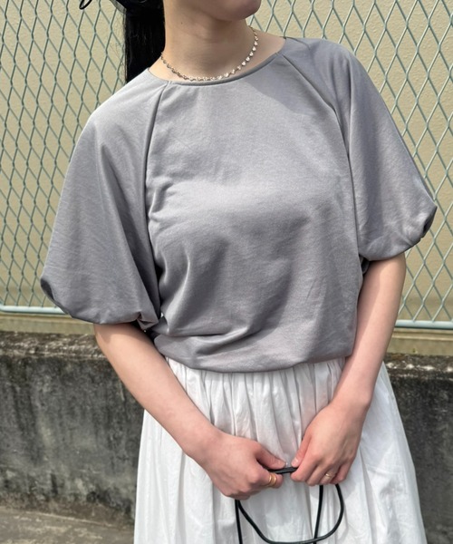 LHELBIE(レルビエ)の「バルーンスウェット(Tシャツ/カットソー・レディース・グレー/ブラック/イエロー・M)」の2枚目の写真