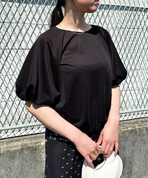 LHELBIE(レルビエ)の「バルーンスウェット(Tシャツ/カットソー・レディース・グレー/ブラック/イエロー・M)」の1枚目の写真