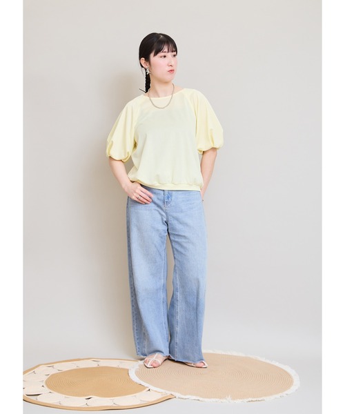 LHELBIE(レルビエ)の「バルーンスウェット(Tシャツ/カットソー・レディース・グレー/ブラック/イエロー・M)」の16枚目の写真