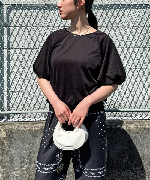 LHELBIE(レルビエ)の「バルーンスウェット(Tシャツ/カットソー・レディース・グレー/ブラック/イエロー・M)」の8枚目の写真