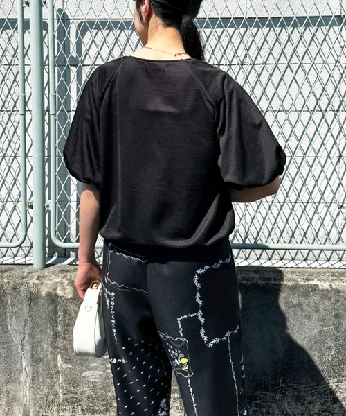 LHELBIE(レルビエ)の「バルーンスウェット(Tシャツ/カットソー・レディース・グレー/ブラック/イエロー・M)」の11枚目の写真