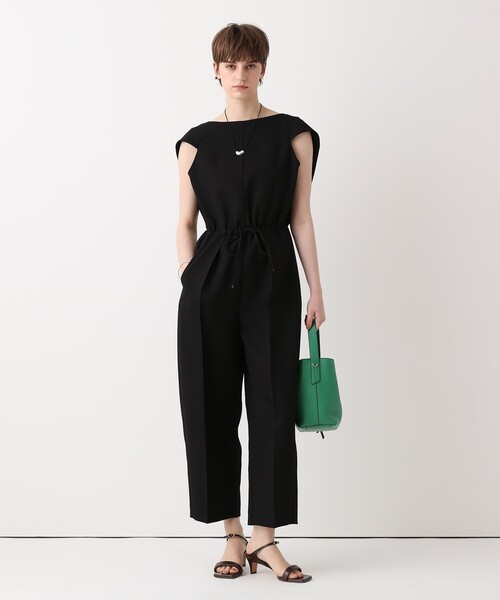 allureville(アルアバイル)の「コンバットスリーブコンビネゾン(サロペット/オーバーオール・レディース・ブラック/ベージュ/グリーン・2/1)」の2枚目の写真