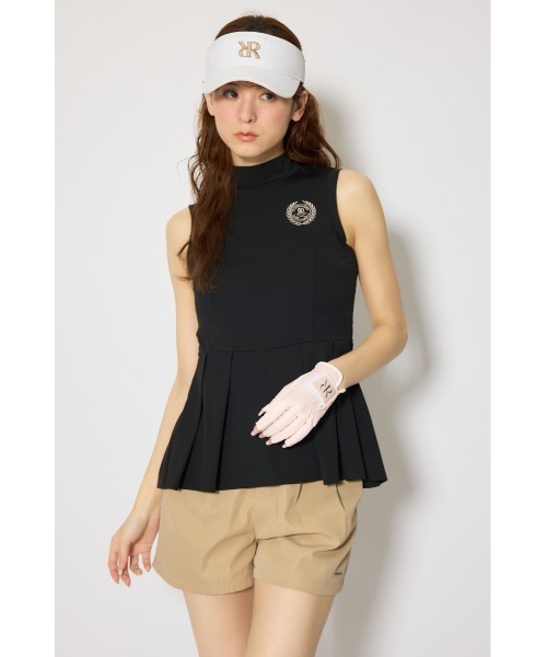 RIENDA GOLF(リエンダゴルフ)の「【RIENDA GOLF 一部店舗・WEB限定】バックリボンペプラムトップス(Tシャツ/カットソー・レディース・ブラック/ホワイト・SMALL/MEDIUM)」の18枚目の写真