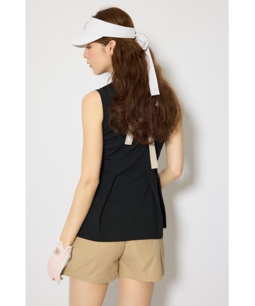 RIENDA GOLF(リエンダゴルフ)の「【RIENDA GOLF 一部店舗・WEB限定】バックリボンペプラムトップス(Tシャツ/カットソー・レディース・ブラック/ホワイト・SMALL/MEDIUM)」の20枚目の写真