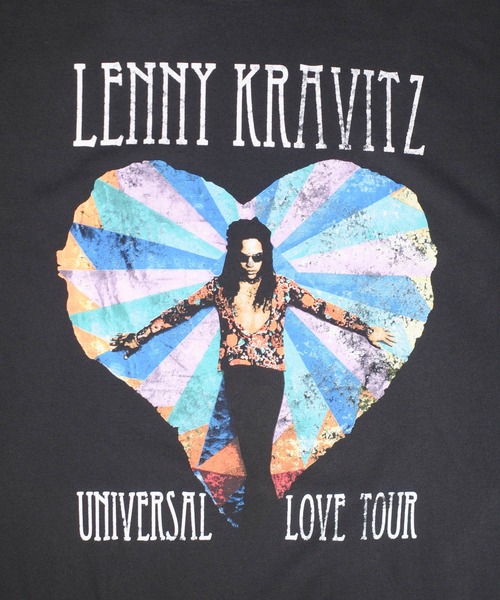 giant Vintage（ジャイアントヴィンテージ）の「【GIANT01】【Giant Vintage/ジャイアント ヴィンテージ】LENNY KRAVITZ UNIVERSAL LOVE TOUR SCREEN PRINT OVERSIZED BOX SILHOUETTE T-SHIRTS（Tシャツ/カットソー・メンズ・ブラック系その他・MEDIUM/LARGE）」の5枚目の写真